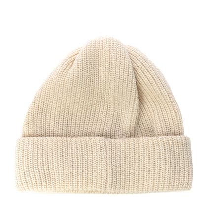 Chanel Cashmere Logo Beanie Hat White Black 2 of 7