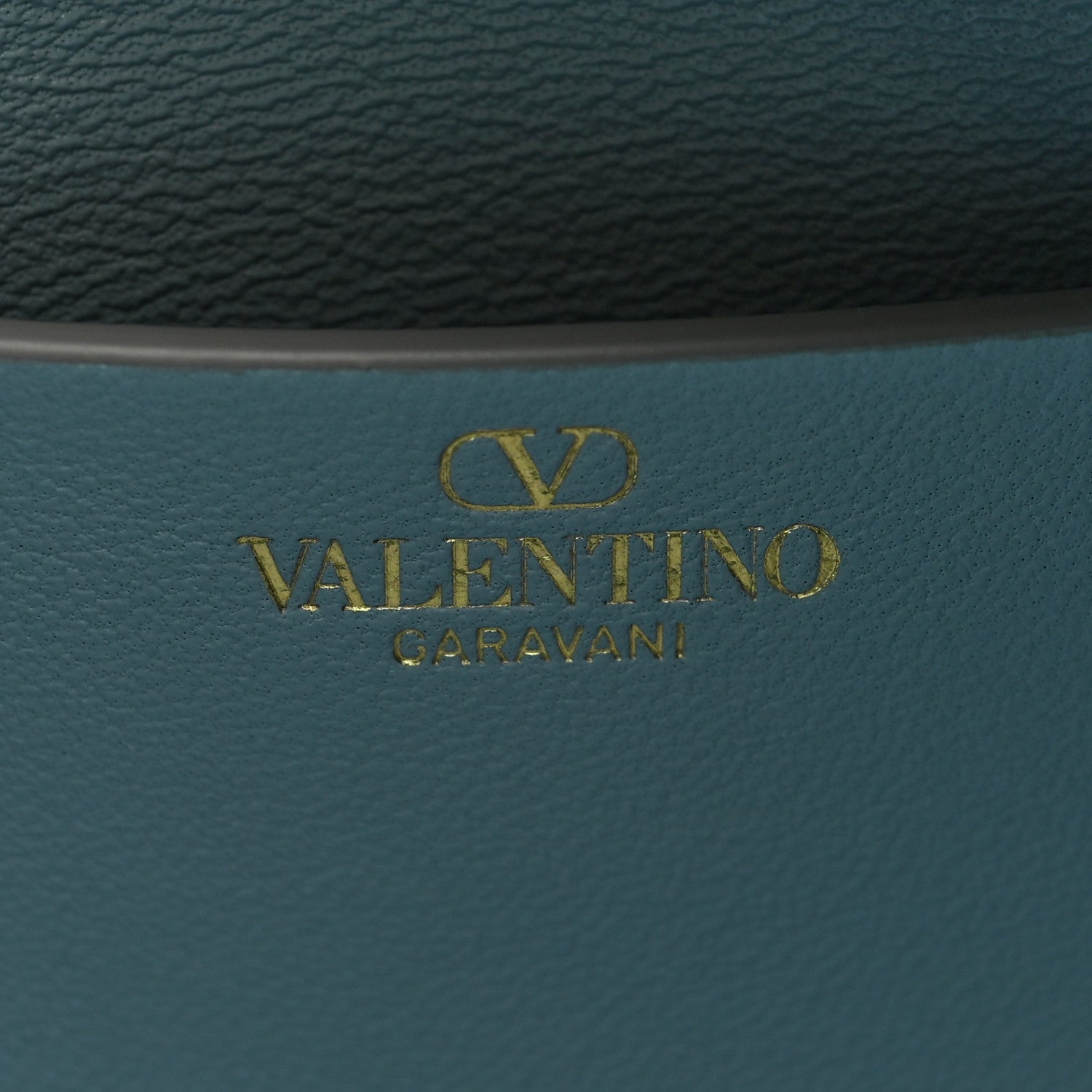 Valentino Garavani Grainy Calfskin Small Vlogo Moon Hobo Bag Blue 6 of 9