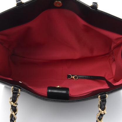 Chanel Shiny Aged Calfskin Shopping Bag Black 5 of 12