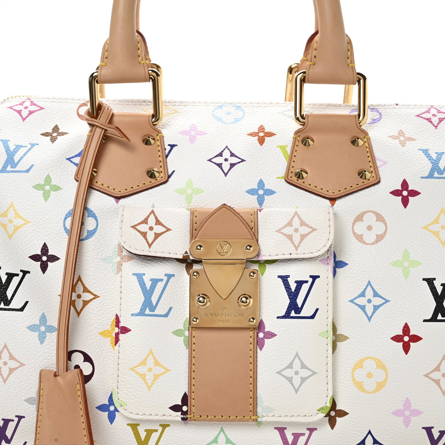 Monogram Multicolor Speedy 30 White