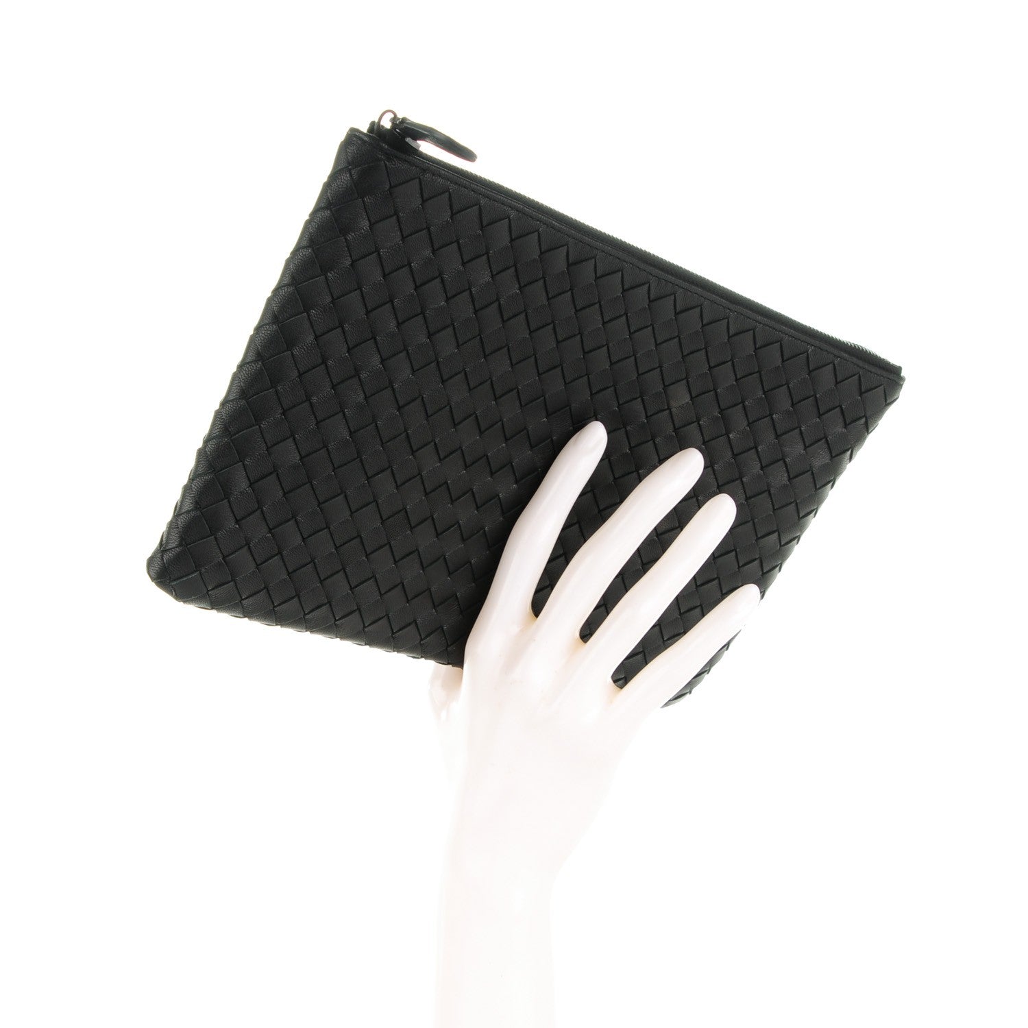 Bottega Veneta Nappa Intrecciato Document Case Nero Black 2 of 7
