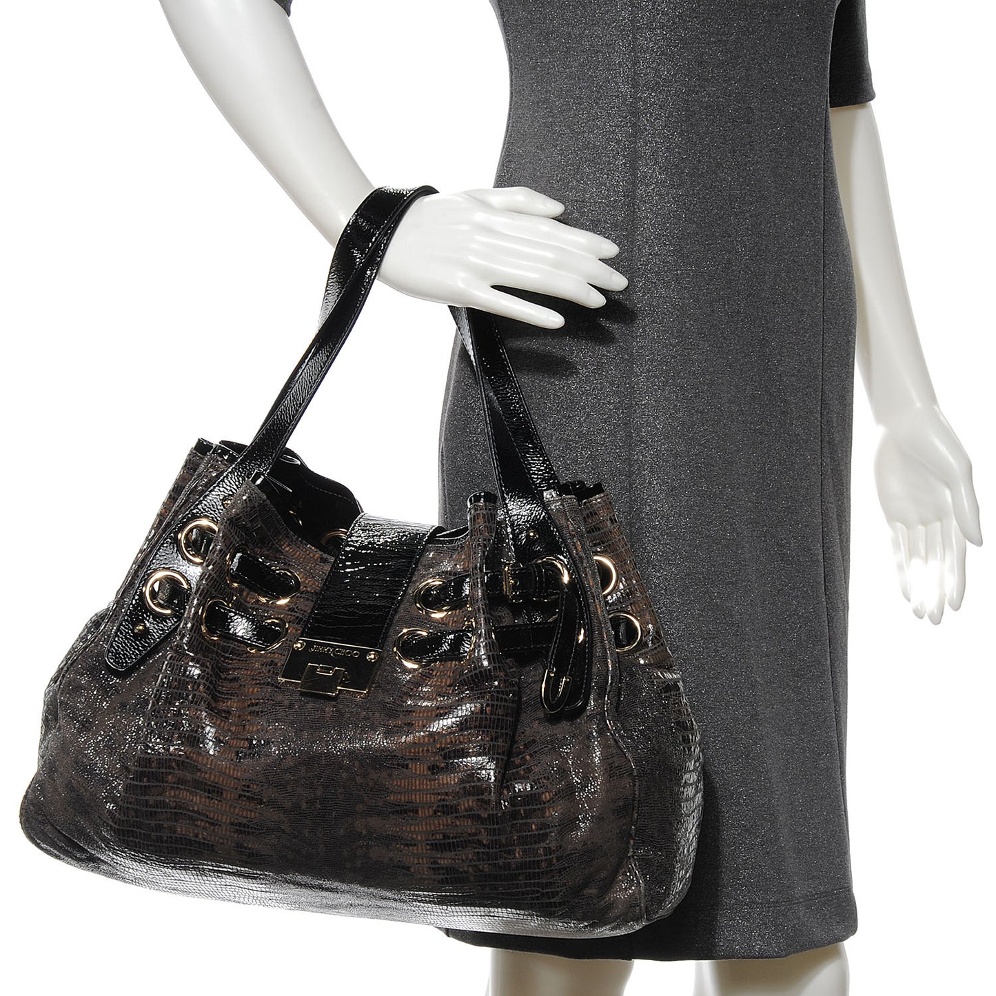 Patent Lizard Embossed Ramona