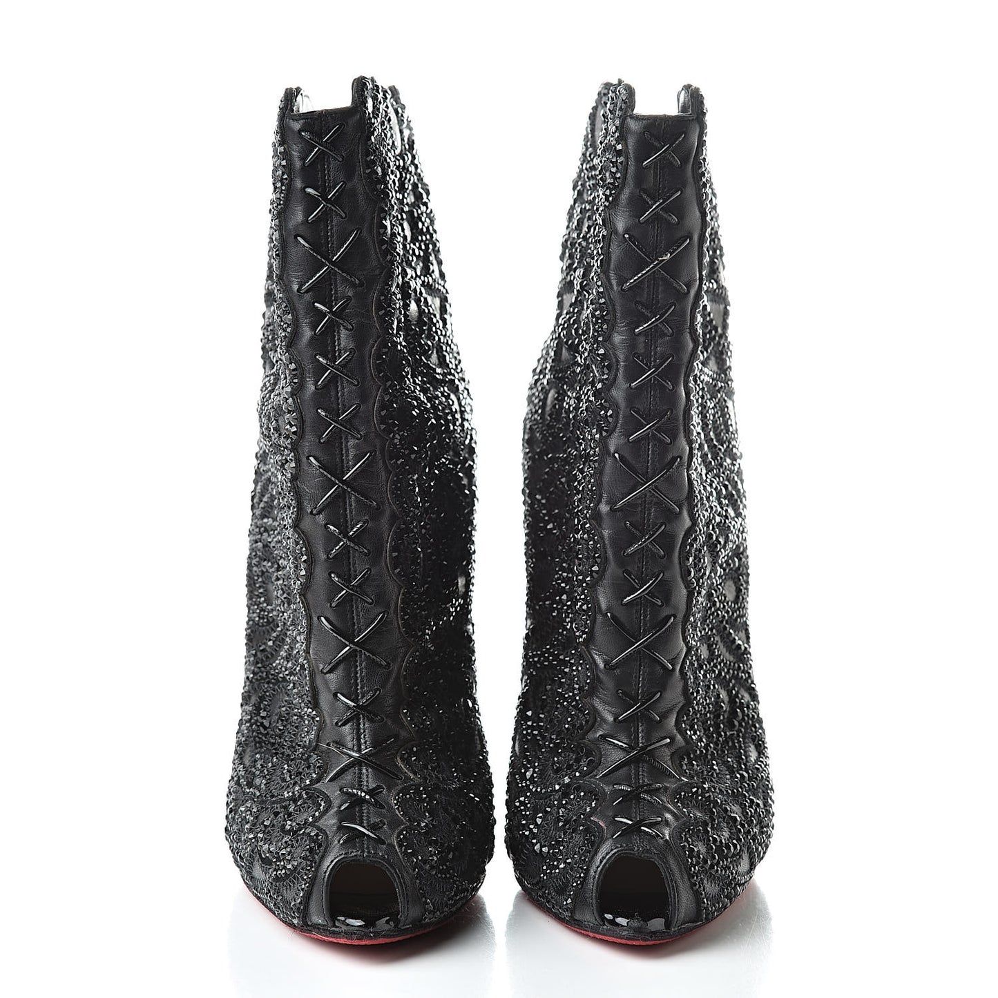 Calfskin Strass Rihanini 120 Booties 37 Black