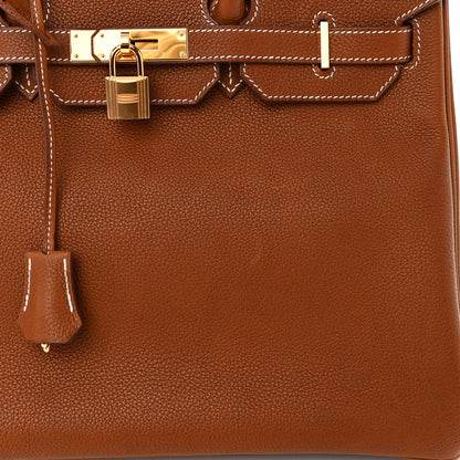 Hermes Natural Barenia Faubourg Birkin 35 Fauve 13 of 14