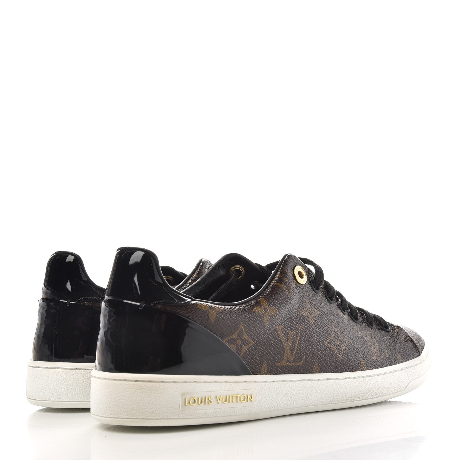Louis Vuitton Patent Monogram Frontrow Sneakers 41 4 of 10