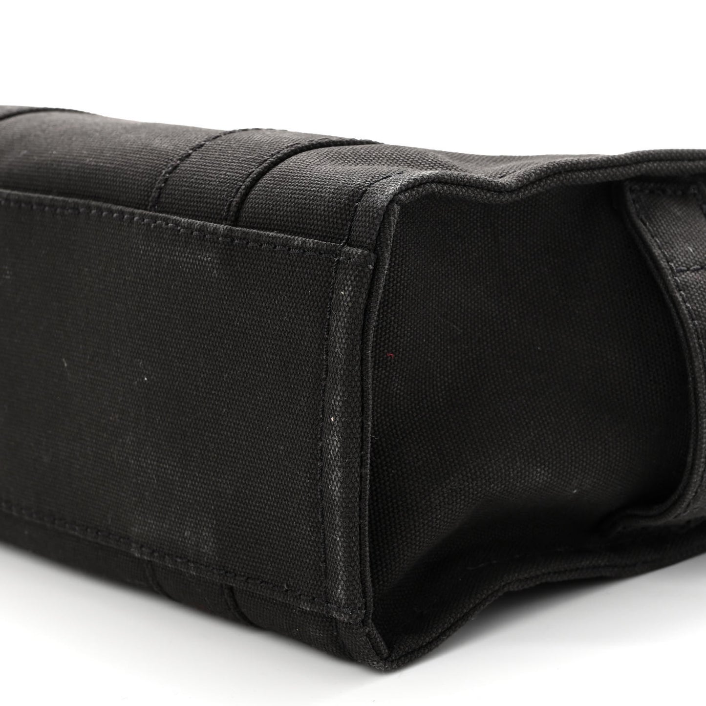 Cotton Canvas Mini The Traveler Tote Bag Black