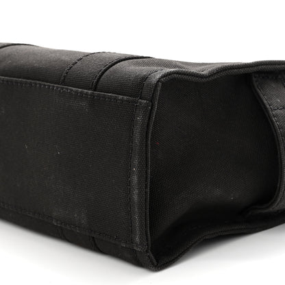 Marc Jacobs Cotton Canvas Mini The Traveler Tote Bag Black 8 of 9