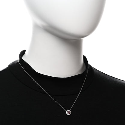Tiffany Platinum Diamond Pink Tourmaline Soleste Pendant Necklace 2 of 8