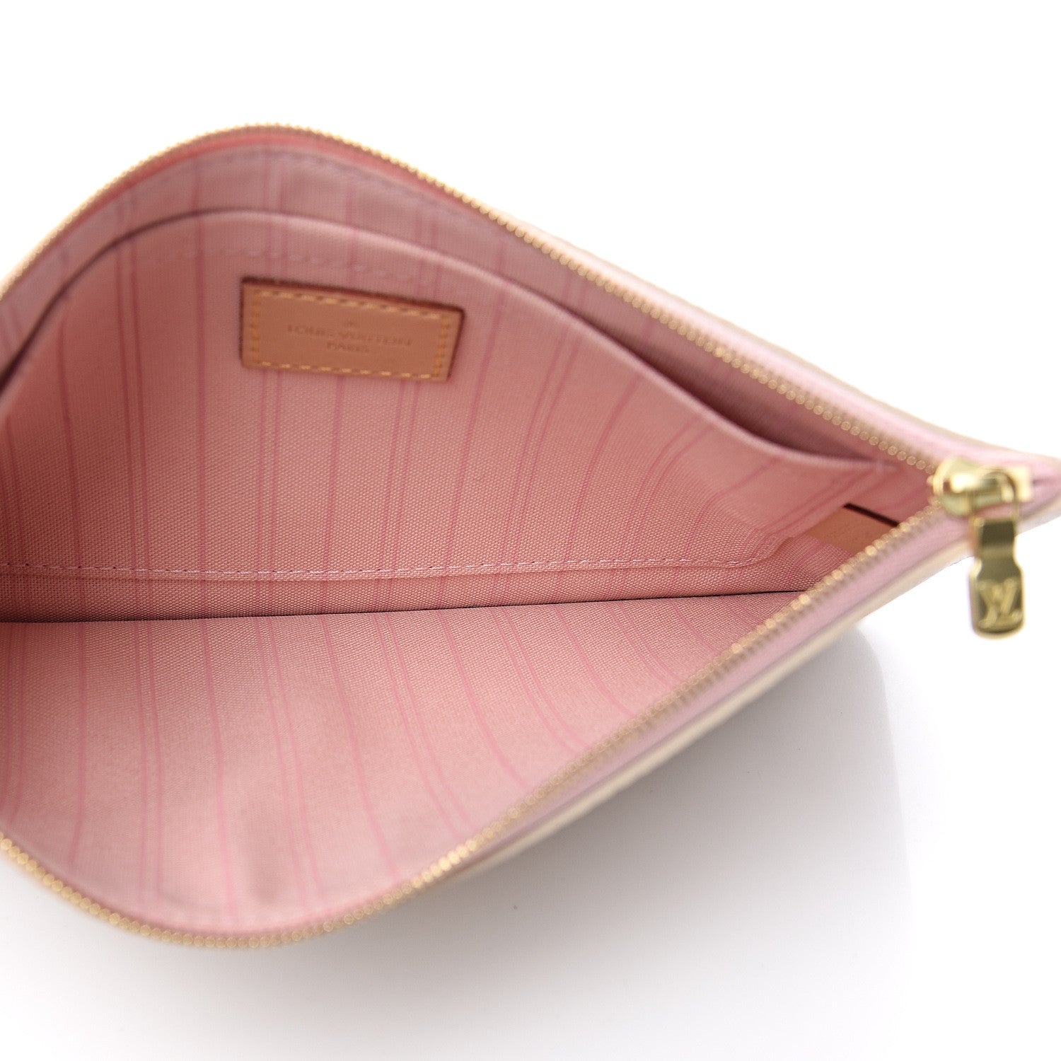 Louis Vuitton Damier Azur Neverfull MM GM Pochette Rose Ballerine 4 of 8