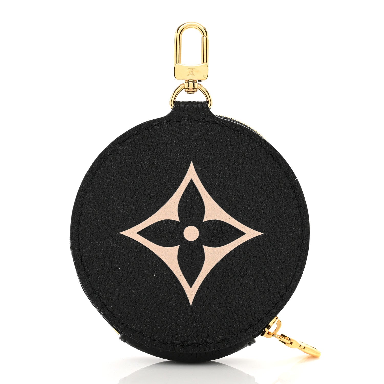 Louis Vuitton Empreinte Monogram Giant Round Coin Purse Black Beige 3 of 6