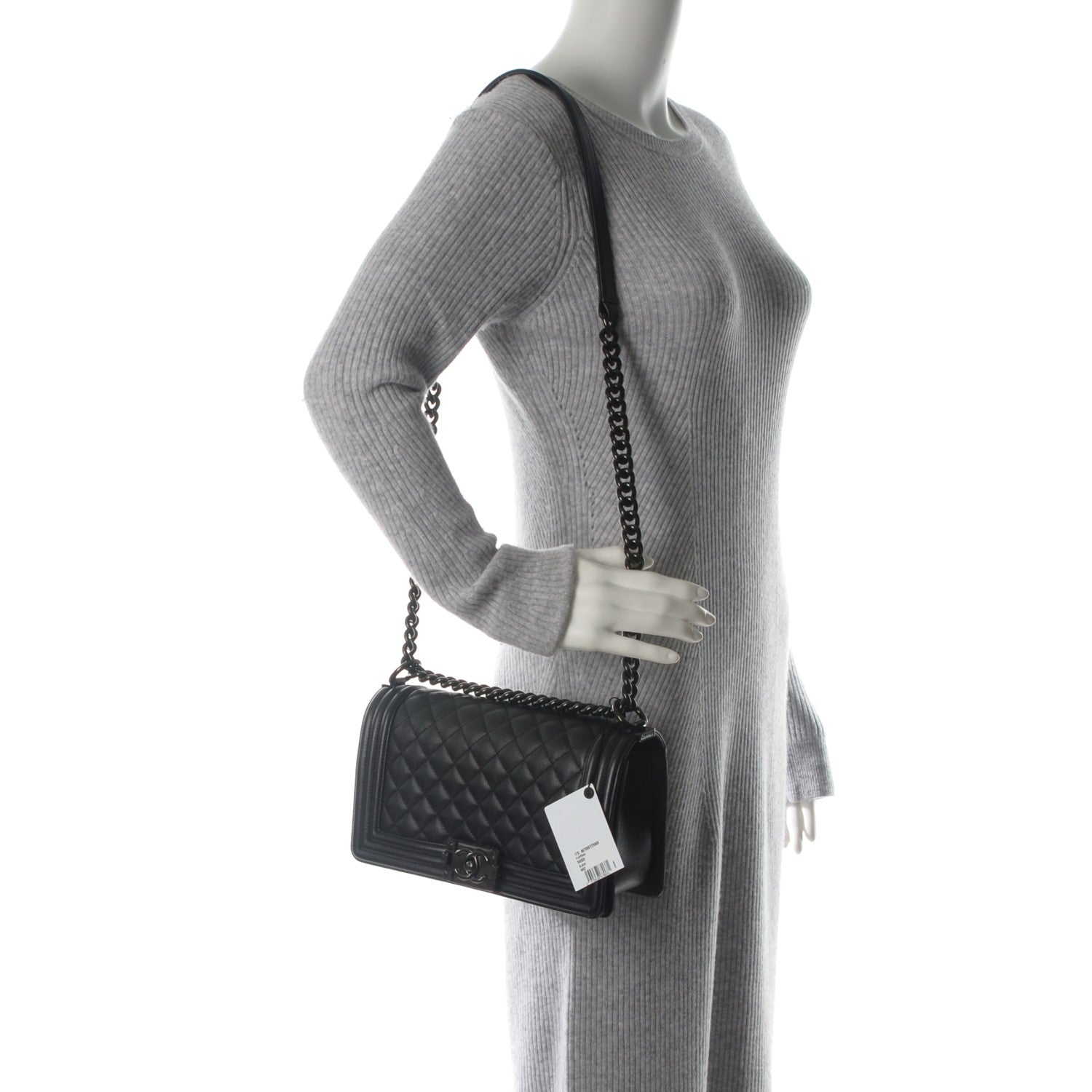 Chanel Caviar Quilted Medium Boy Flap So Black 2 of 7