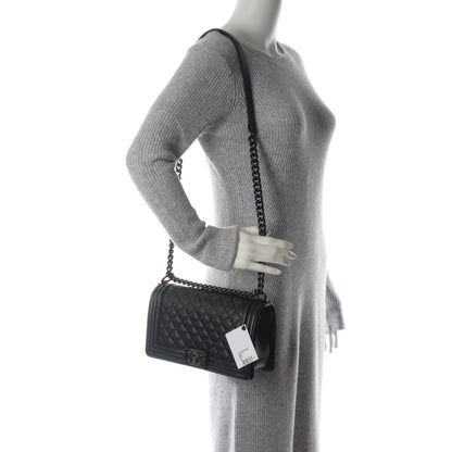 Chanel Caviar Quilted Medium Boy Flap So Black 2 of 7