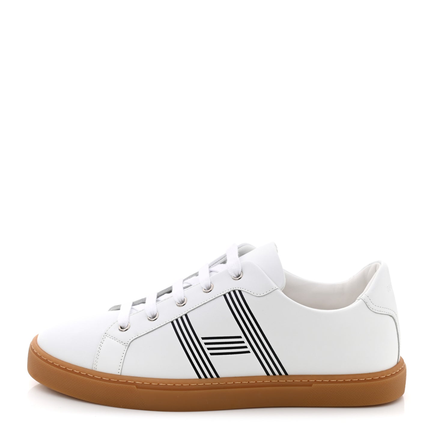 Calfskin Mens Advantage Sneakers 42 White Black