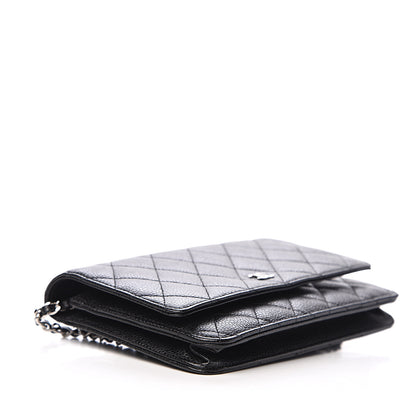Chanel Caviar Quilted Wallet On Chain WOC Black 3 of 11