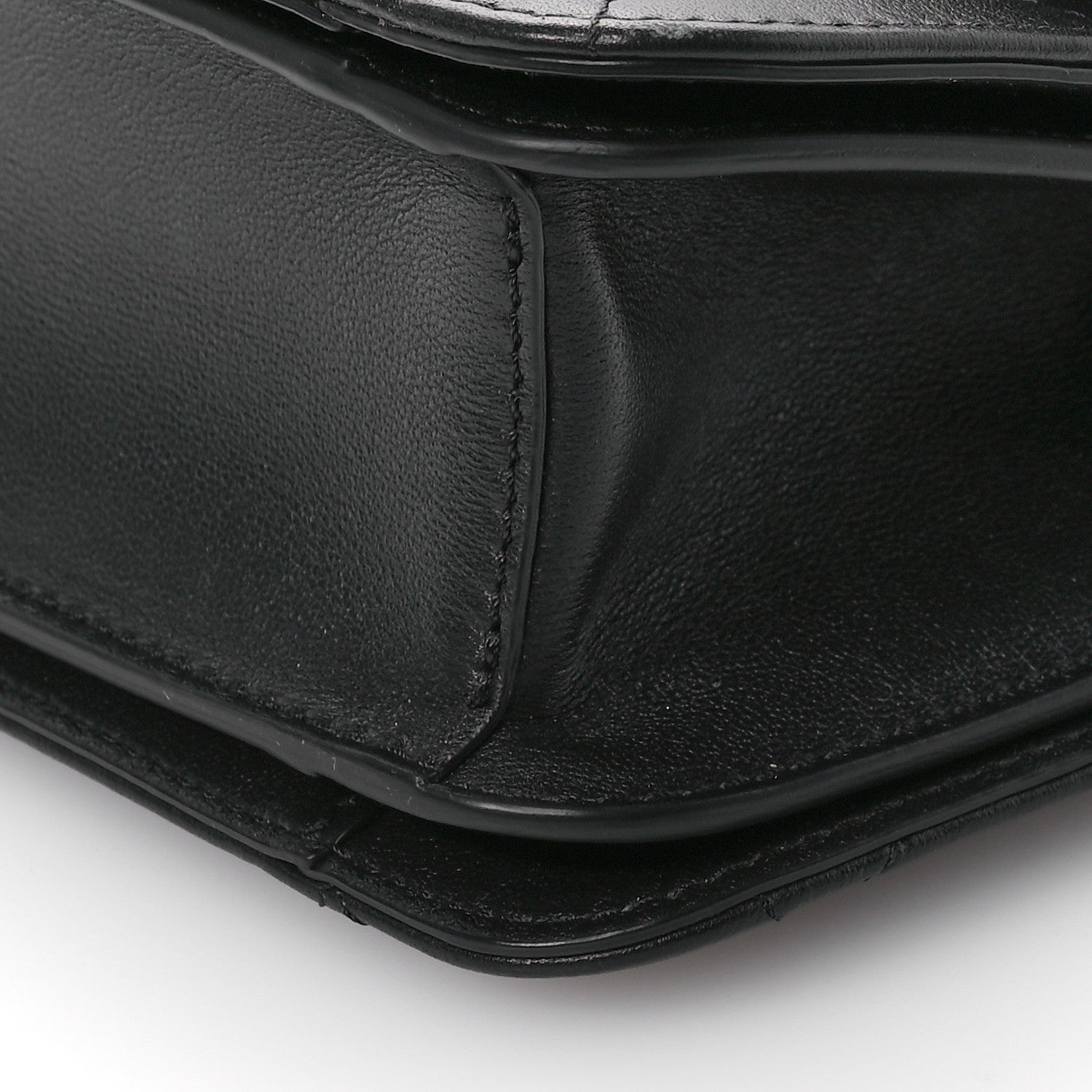 Chanel Calfskin Quilted Small Top Handle Flap Black 10 of 11