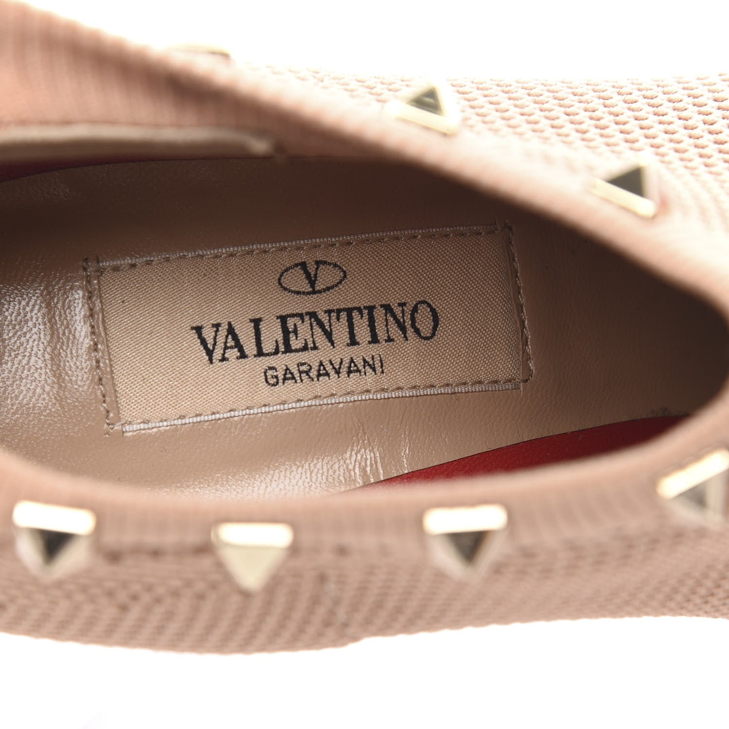 Valentino Garavani Nappa Knit Rockstud 105mm Sock Booties 37 Red 7 of 8