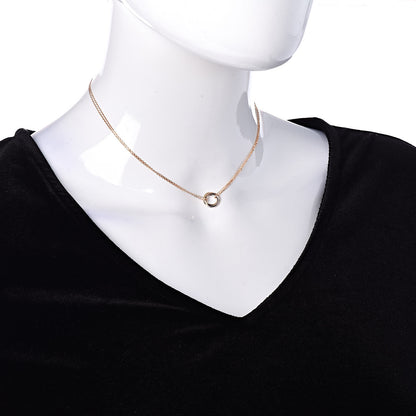 Cartier 18K Pink Yellow White Gold Trinity Double Chain Pendant Necklace 2 of 6