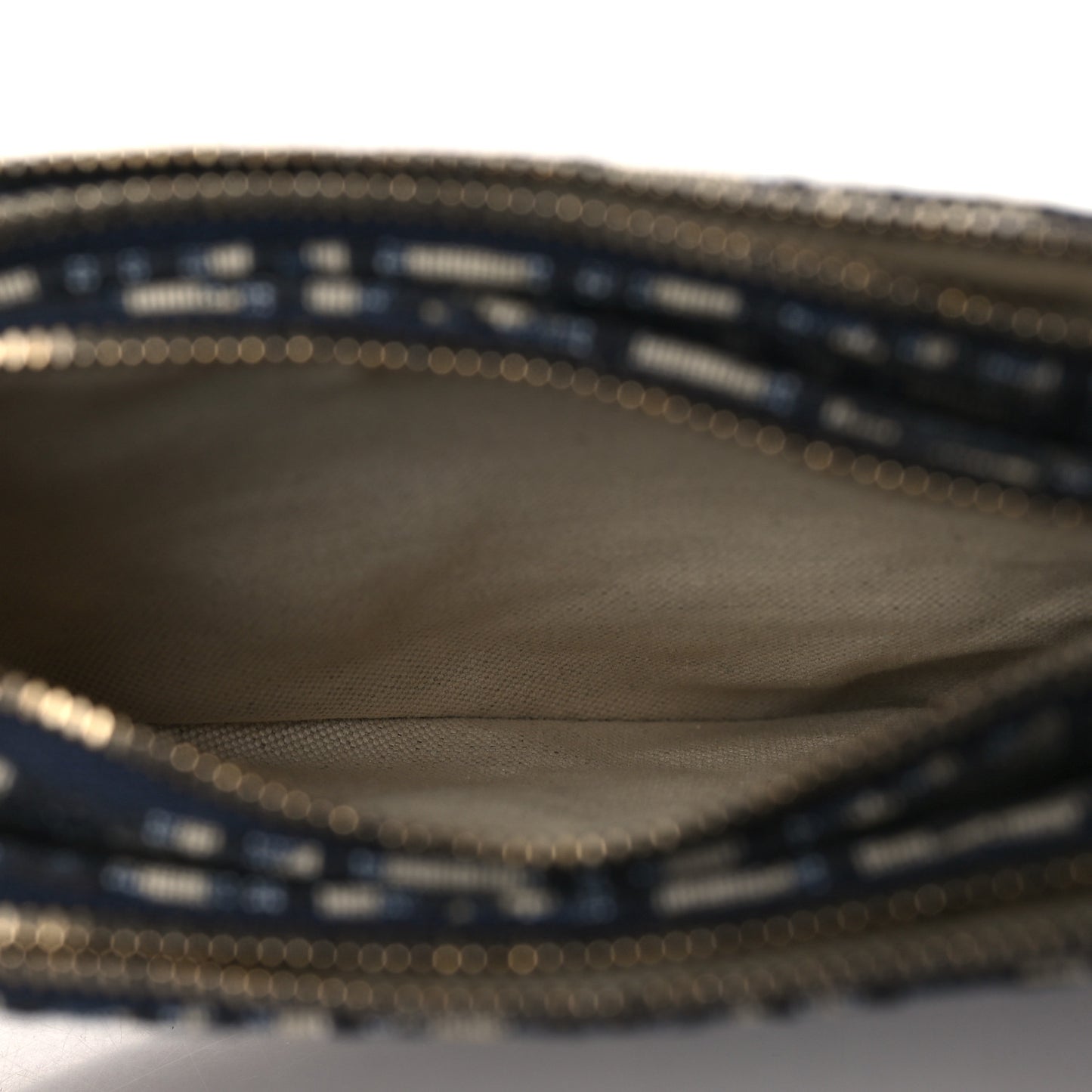 Oblique Saddle Pouch With Strap Navy Blue