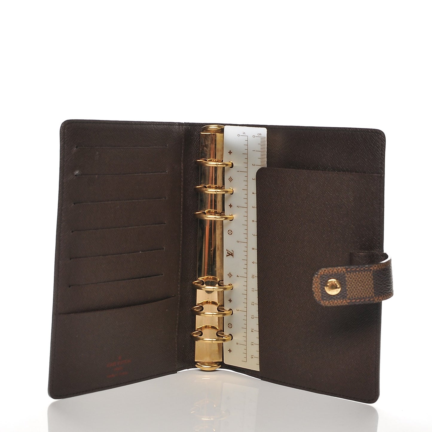 Damier Ebene Medium Ring Agenda Cover