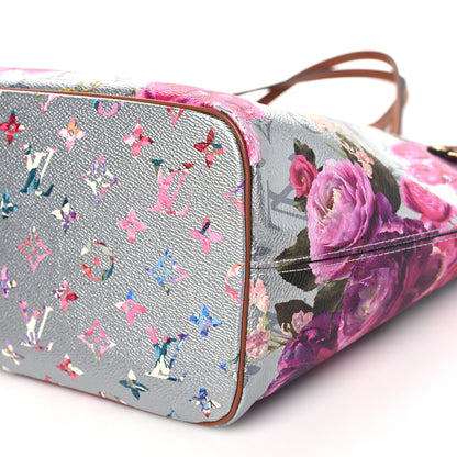 Louis Vuitton Metallic Monogram LV Garden Neverfull MM Silver 10 of 10