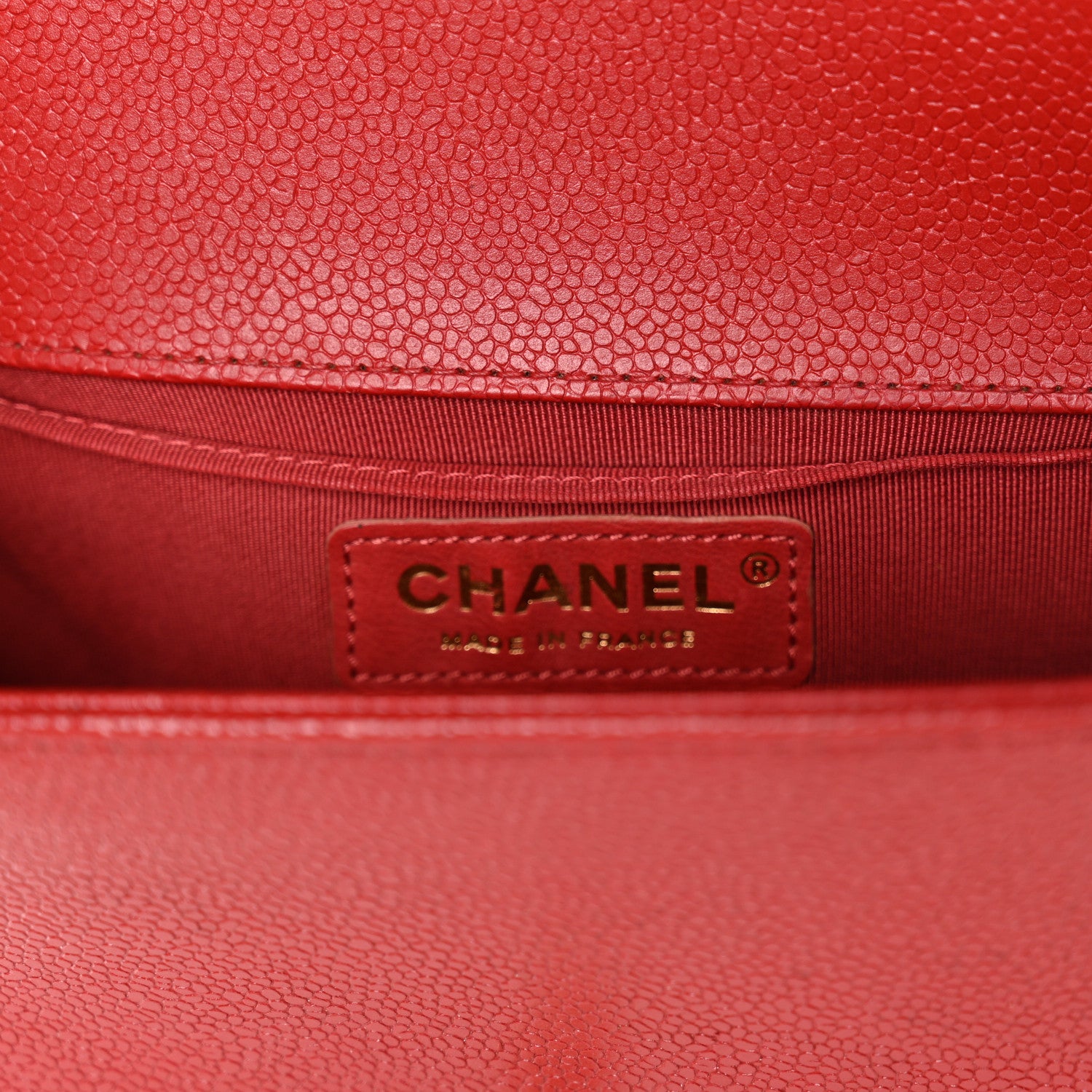 Chanel Caviar Quilted Small Boy Flap Red 6 of 12
