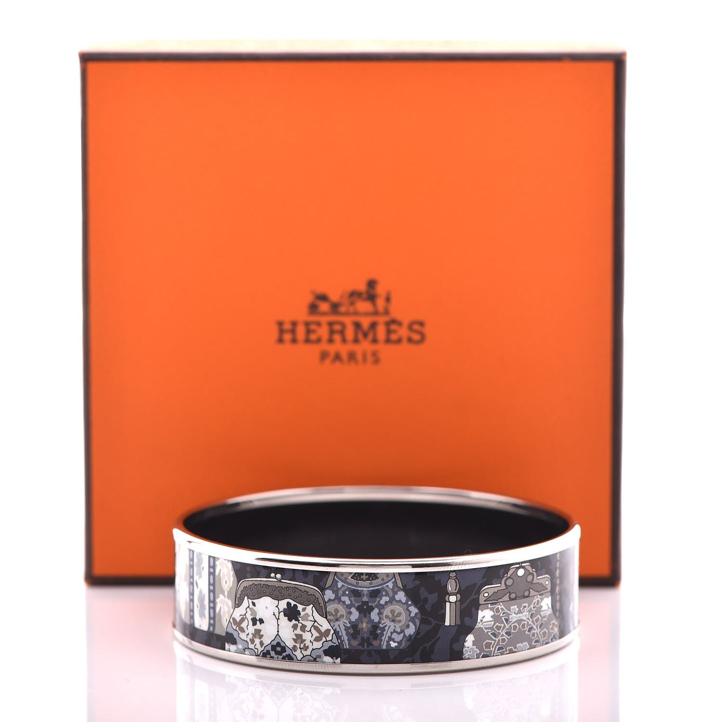 Enamel Printed Cachemire de Tamara Wide Bracelet 65
