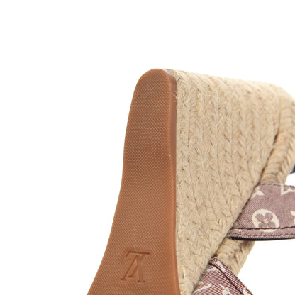 Louis Vuitton Monogram Idylle Majorca Espadrille Wedge Sandals 40 Sepia 21 of 22