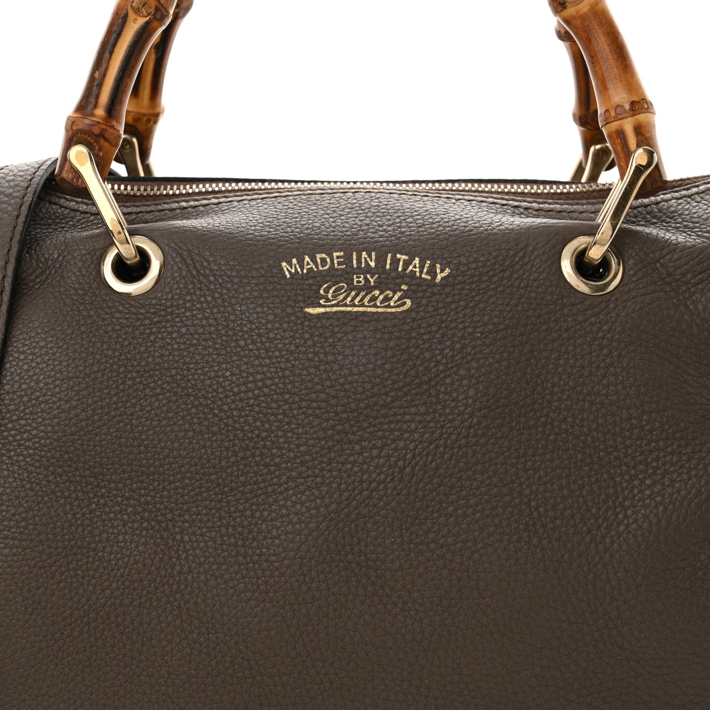 Calfskin Medium Bamboo Shopper Boston Taupe