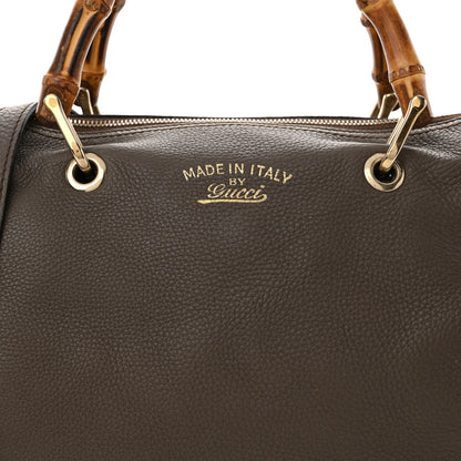Gucci Calfskin Medium Bamboo Shopper Boston Taupe 8 of 12