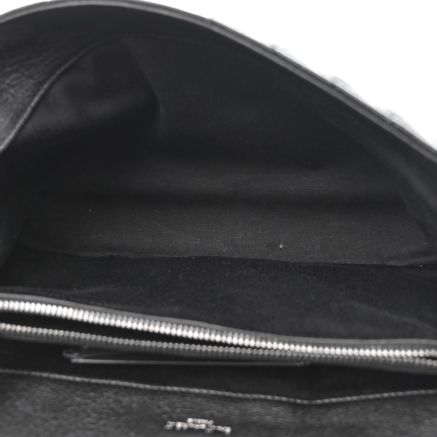 Saint Laurent Sheepskin Matelasse Chevron Monogram Large College Satchel Black 5 of 13
