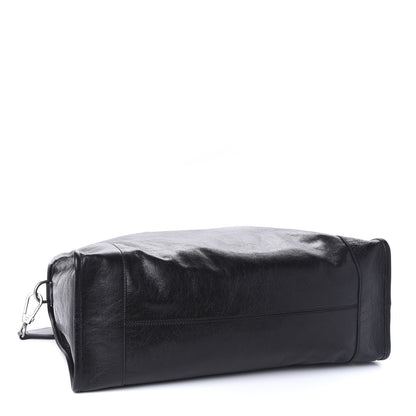 Gucci Fluffy Calfskin Morpheus Weekender Duffle Black 4 of 10