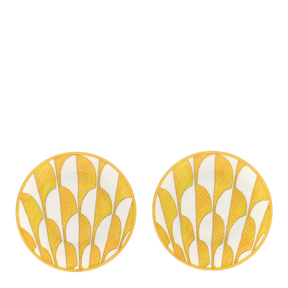 Hermes Porcelain Soleil d'Hermes Bread and Butter Plate Set of 2 1 of 8