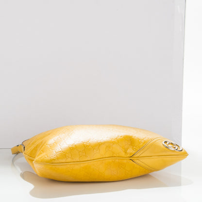 Gucci Guccissima Medium New Britt Hobo Yellow 4 of 7