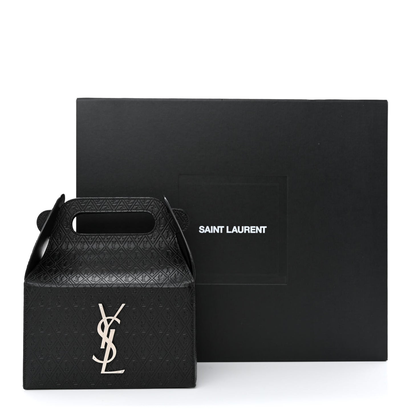 Calfskin Monogram Take Away Box Black