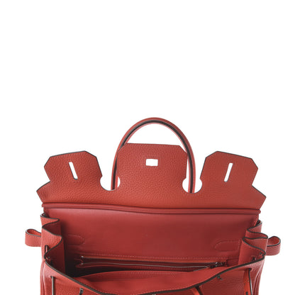 Hermes Taurillon Clemence Birkin 30 Rouge Pivoine 17 of 33