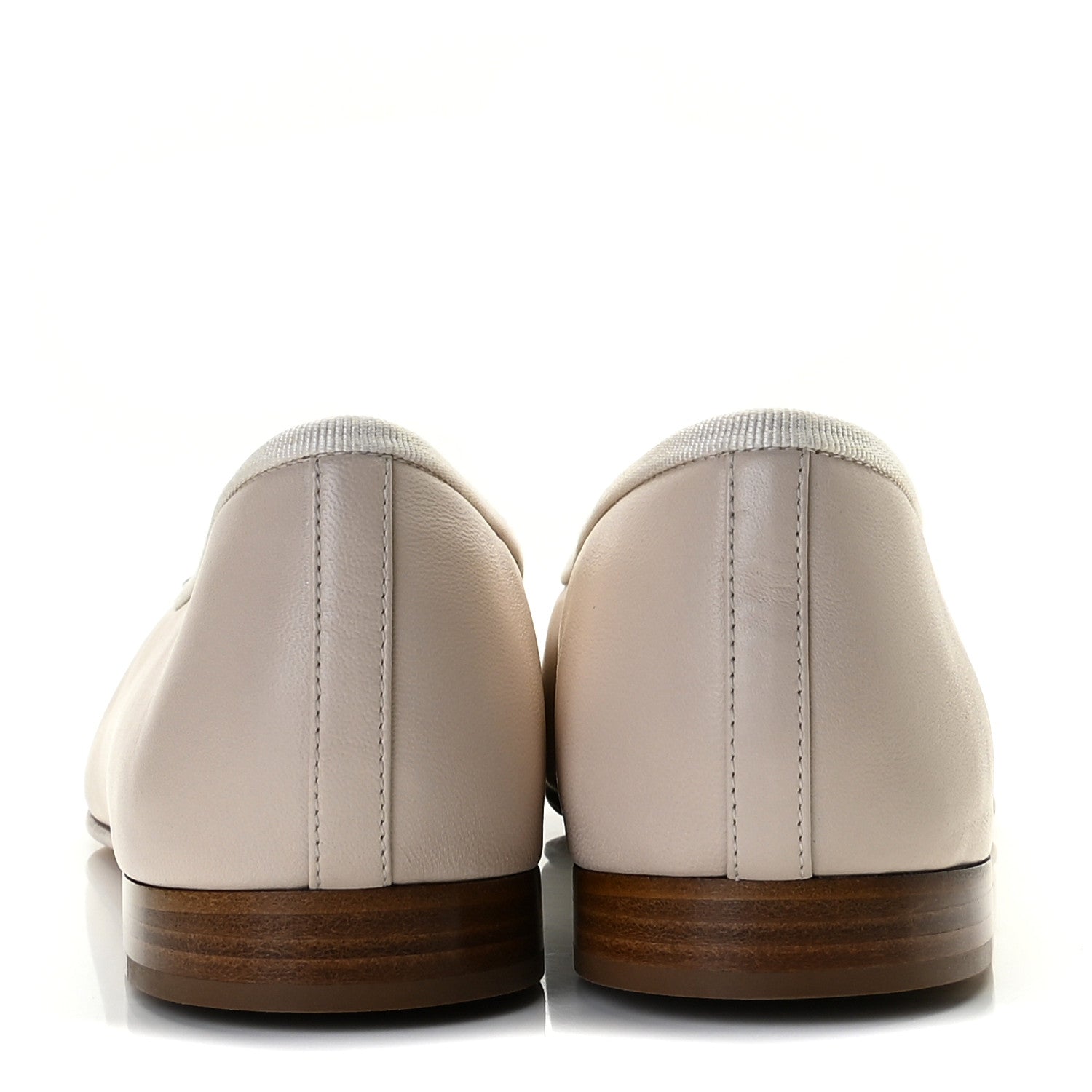 Chanel Lambskin Cap Toe CC Ballerina Flats 40 Light Pink 6 of 12