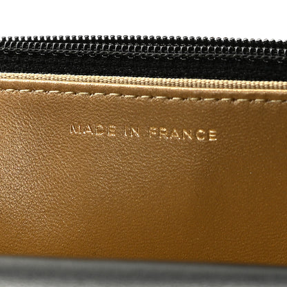Chanel Lambskin Quilted CC Pearl Crush Wallet on Chain WOC Black 7 of 11