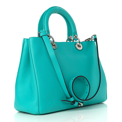 Christian Dior Bullcalf Medium Diorissimo Tote Turquoise 4 of 11