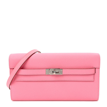 Hermes Epsom Kelly Wallet To Go Rose Confetti 1 of 9