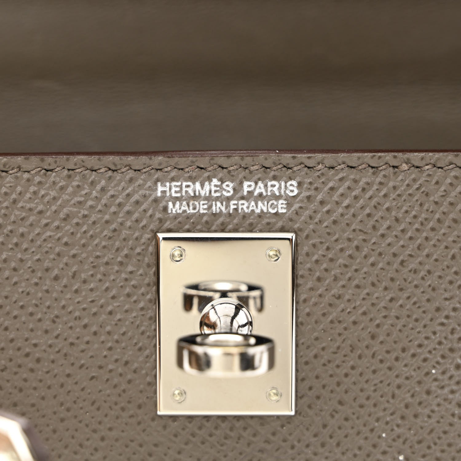 Hermes Epsom Mini Kelly Sellier 20 Etain 6 of 10