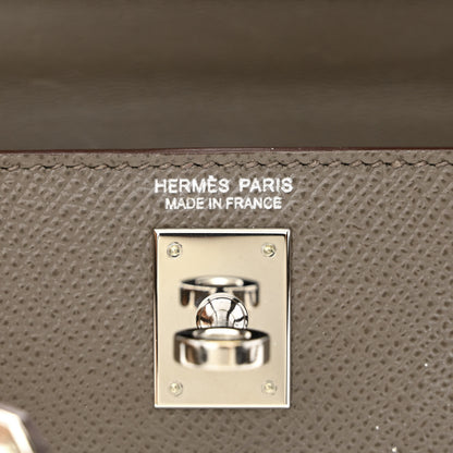 Hermes Epsom Mini Kelly Sellier 20 Etain 6 of 10