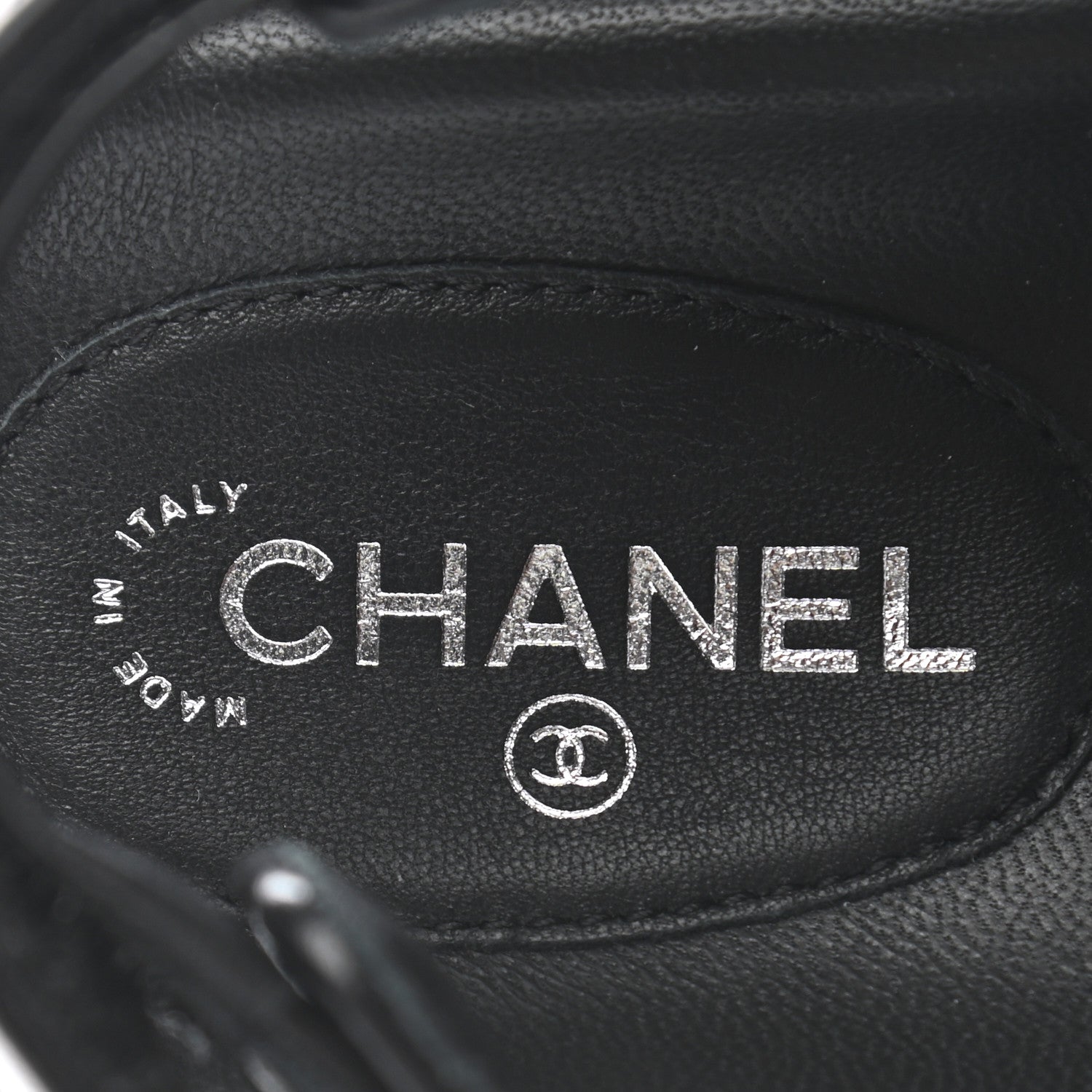 Chanel Lambskin Quilted Velcro Dad Sandals 35.5 So Black 7 of 11