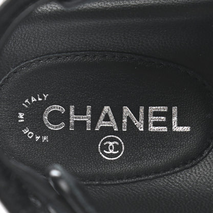 Chanel Lambskin Quilted Velcro Dad Sandals 35.5 So Black 7 of 11