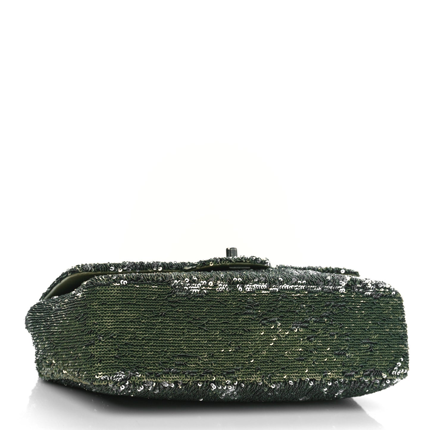 Sequin Coco Cuba Medium Single Flap Khaki
