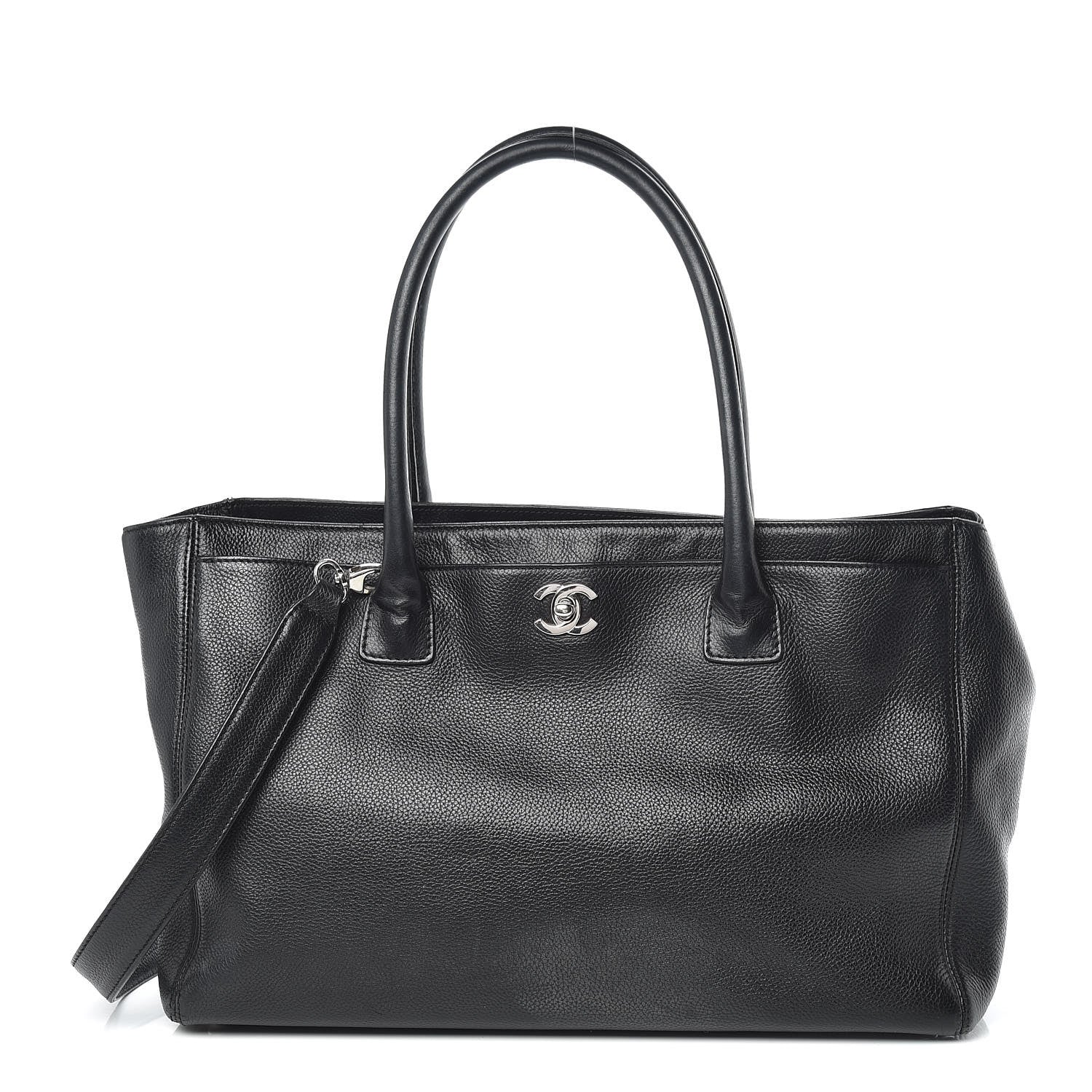 Chanel Calfskin Cerf Executive Shopper Tote Black 1 of 23