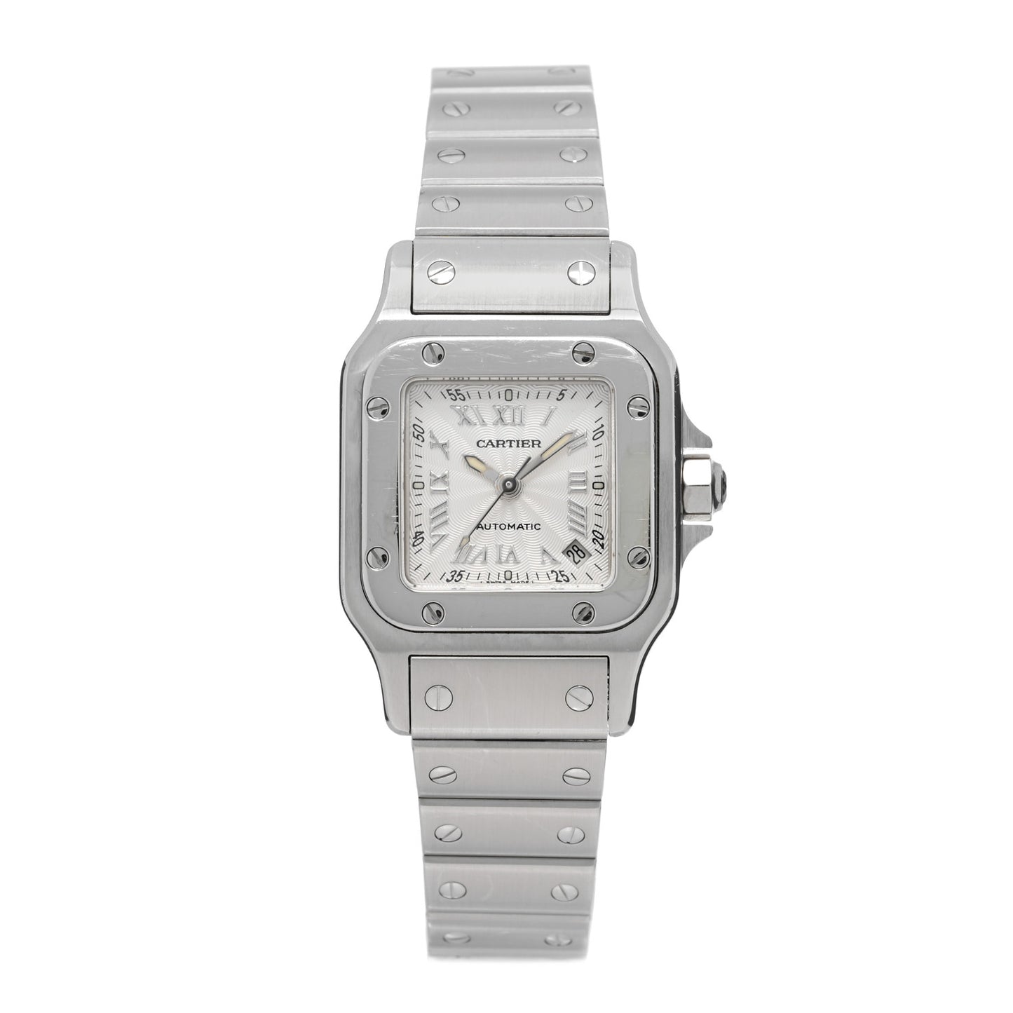 Stainless Steel 24mm Santos de Cartier Galbee Automatic Watch