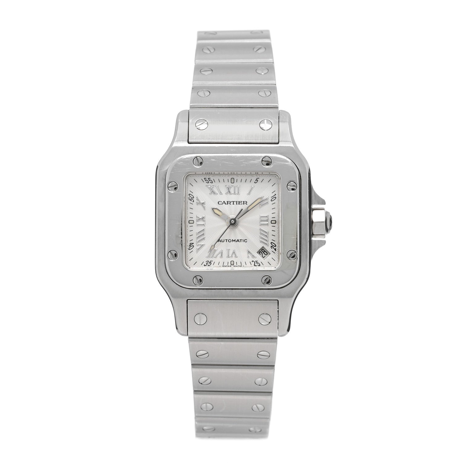 Cartier Stainless Steel 24mm Santos de Cartier Galbee Automatic Watch 2 of 4