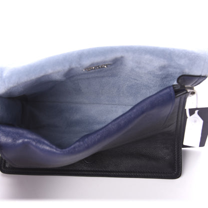 Prada Glace Calf Etiquette Flap Inchiostro Astrale 6 of 9