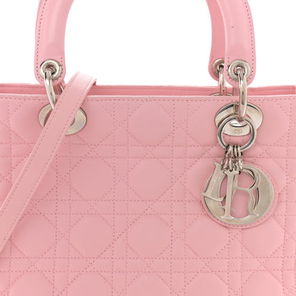Christian Dior Lambskin Cannage Medium Lady Dior Light Pink 8 of 17