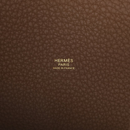 Hermes Taurillon Maurice Picotin Lock 18 PM Beige De Weimar 6 of 11